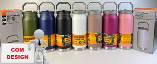 54OZ GARRAFA TERMICA FLIP STRAW 1600ML BOTTLE WATER(COM DESIGN)