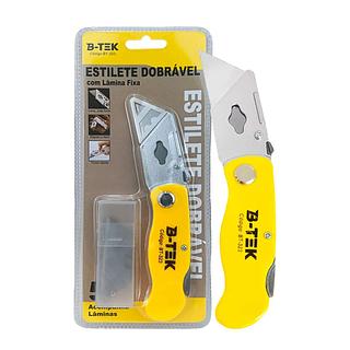 ESTILETE DOBRAVEL COM LAMINA FIXA B-TEK