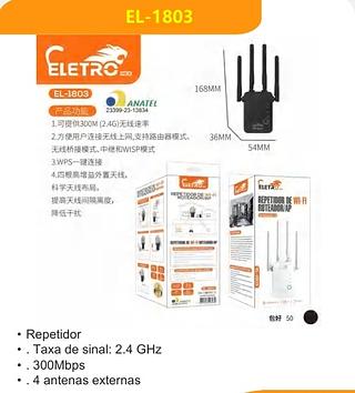 REPETIDOR DE WI-FI ROTEADOR/AP WIRELESS-N ELETRO MEX