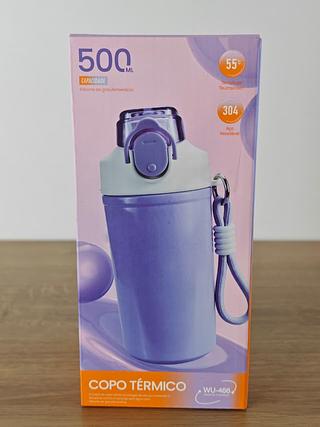 COPO TÉRMICO 500ML 304 AÇO INOXIDAVEL 55ºC