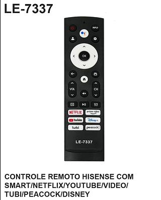 CONTROLE REMOTO HISENSE COM SMART NETFLIX LELONG