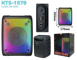 CAIXA DE SOM WIRELESS SPEAKER LEON