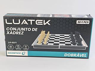 CONJUNTO DE XADREX TABULEIRO PEQUENO 32+1PÇ LUATEK