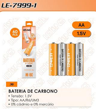 BATERIA DE CARBONO AA R6/UM3 95 MINUTOS LELONG