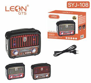 RADIO RECEPTOR DE 3 BANDAS FM/AM/USB/CARTAO DE MEMORIA LEON GTS