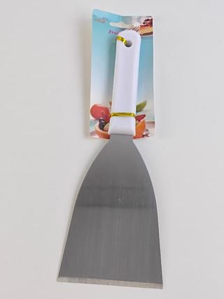 ESPATULA RETA 4" 26, 5CMX9, 5CM AÇO INOX E PLASTICO NAVY+HOME