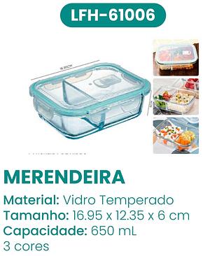 POTE REFRATÁRIOS RETANGULARES HERMÉTICOS ROSA 13CM*17.5CM MADE BASICS