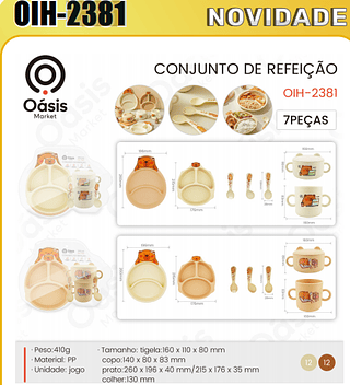 CONJUNTO DE REFEICAO OASIS