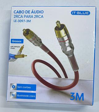 CABO DE ÁUDIO 2RCA PARA 2RCA ITBLUE
