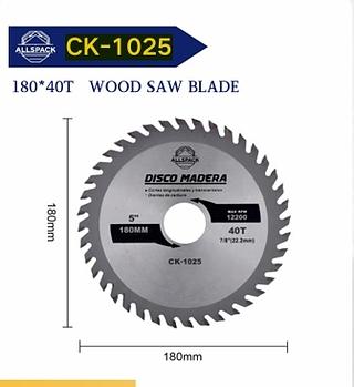 DISCO DE MADEIRA 7'' / 180MM ALLSPACK