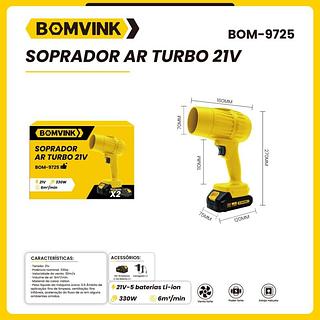 SOPRADOR AR TURBO 21V BOMVINK