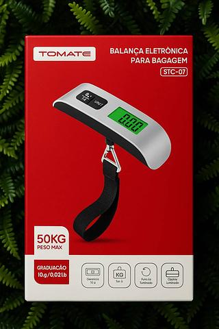 BALANÇA ELETRONICA PARA BAGAGEM 50KG PESO MAXIMO TOMATE