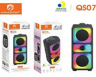 CAIXA DE SOM FM 4X2 POLEGADAS RGB H'MASTON