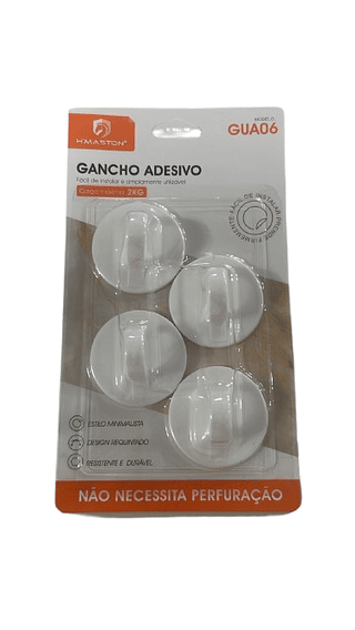 GANCHO ADESIVO PARA CASA CARGA MAXIMA 2KG HMASTON