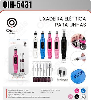 LIXADEIRA ELETRICA PARA UNHAS OASIS MARKET