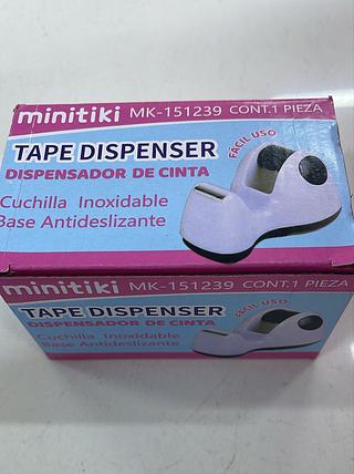 DISPENSADOR DE FITA ADESIVA DE MESA (PORTA-DUREX) MINITIKI