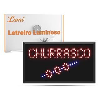 LETREIRO CHURRASCO 48CM*25CM LELONG