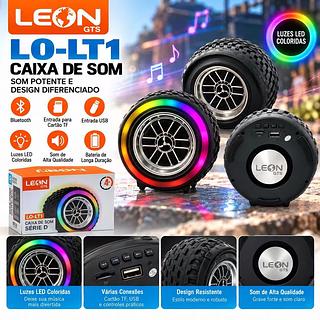 CAIXA DE SOM SEM FIO SERIE DISCO LEON GTS