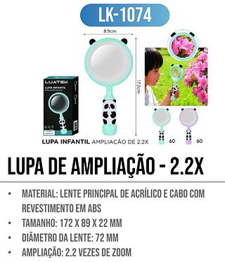LUPA AMPLIAÇÃO DE 2.2X LUATEK