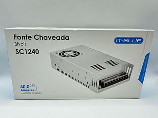 FONTE CHAVEADA BIVOLT 12V 40.0 AMPERES IT-BLUE