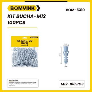 KIT BUCHA - M12 100PCS BOMVINK