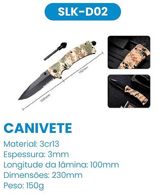 CANIVETE TATICO PROFISSIONAL LUATEK