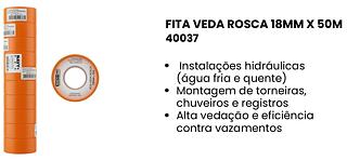 ROLOS VEDA ROSCA 18MMX5M COM 10 PCS NAVY+TOOLS