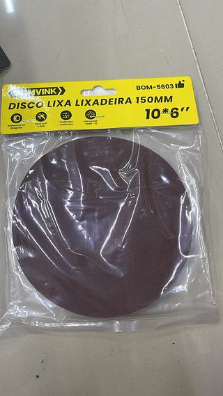 DISCO LIXA LIXADEIRA 150MM BOMVINK