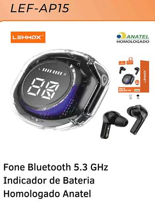 FONE DE OUVIDO SEM FIOS V5.3 VERSAO LEHMOX