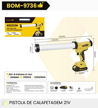 PISTOLA DE CALAFETAGEM 2IV BOMVINK