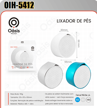LIXADOR DE PES OASIS