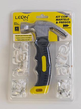 KIT COM MARTELO E PREGOS LEON GTS