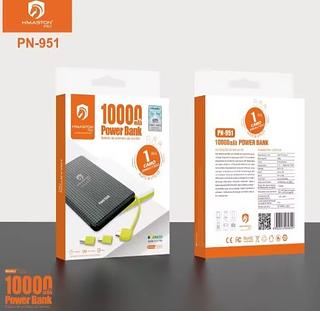 POWER BANK PORTATIL 10000MAH 3 CONECTORES H'MASTON PRO