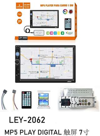 MP5 PLAYER PARA CARRO 1DIN 7 COR LEHMOX