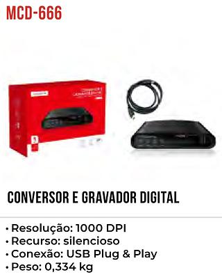 CONVERSOR E GRAVADOR DIGITAL TOMATE