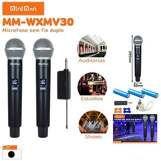 MICROFONES SEM FIO RECARREGAVEL 2 PÇS MINIMEN