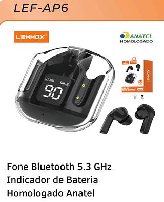 FONE DE OUVIDO SEM FIOS V5.3 VERSAO LEHMOX