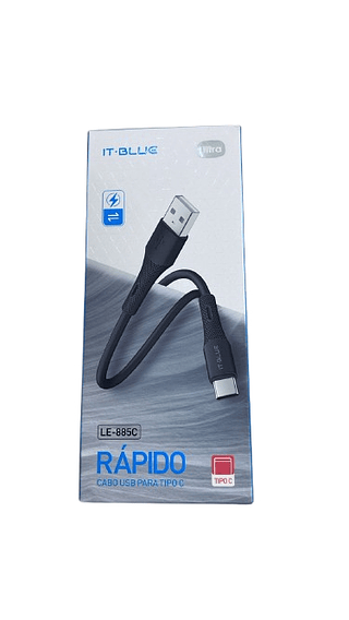 CABO USB RÁPIDO 1M ULTRA IT-BLUE
