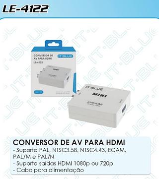 CONVERSOR DE AV PARA HDMI MINI AV2HDMI IT-BLUE