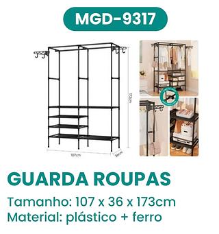 GUARDA-ROUPA ABERTO MULTIFUNCIONAL 16MM MADE BASICS