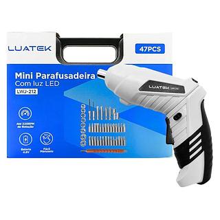 MINI PARAFUSADEIRA E FURADEIRA 4.8V LUATEK
