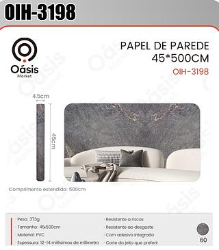 PAPEL DE PAREDE 45*500CM OÁSIS MARKET
