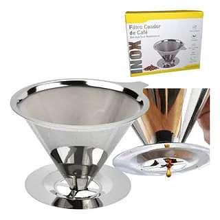 FILTRO COEDOR DE CAFE EM AÇO INOX REUTILIZAVEL B-MAX