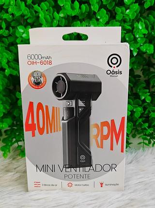 MINI VENTILADOR POTENTE 40ML RPM OASIS MARKET