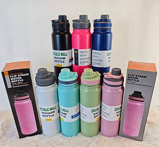 27OZ 800ML FLIP STRAW WATER BOTTLE