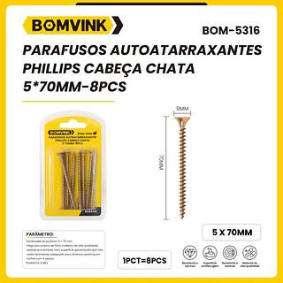 PARAFUSOS AUTOATARRAXANTES PHILLIPS BOMVINK