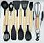 KIT SILICONE UTENSILS SET WITH PLASTIC HOLDER