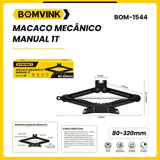 MACACO MECANICO MANUAL 1T BOMVINK