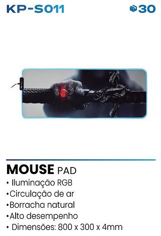 MOUSE PAD GAMER COM LED RGB KNUP