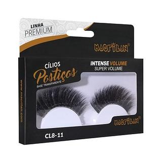 CILIOS POSTICOS BASE TRANSPARENTE LINHA PREMIUM MACRILAN